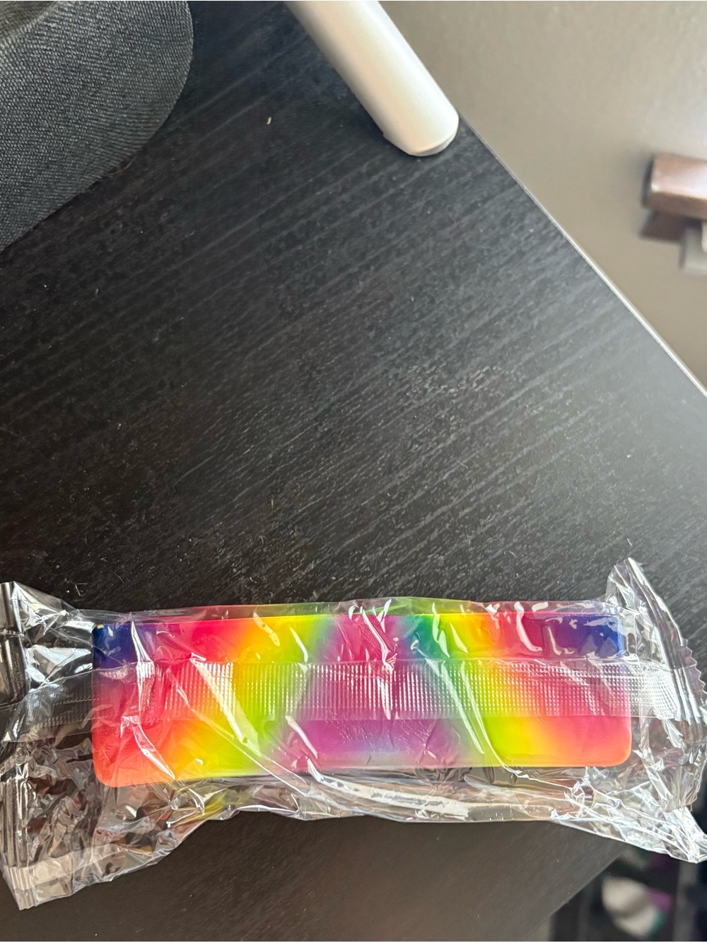 Salted Butter Squeeze Toy - Multicolor Rainbow Design. Slow rise fidget - Picture 3 of 6